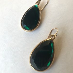 Kate Spade Emerald Teardrop Day Tripper Earrings